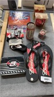 Dale Earnhardt and Budweiser memorabilia