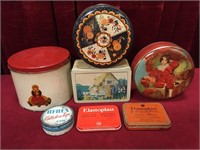 Vintage Cookie, Cellulose Tape & Elastoplast Tins