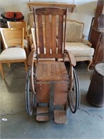 Antique wheelchair
