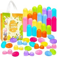 2000Pcs 2.36in Colorful EasterPlastic Eggs forKids