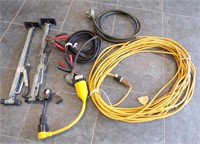 JUMPER CABLES, EXT CORD, RV ELECTRICAL ADAPTER....