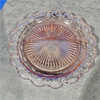 Old colony pink grill plate