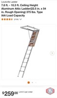 2 pcs; Louisville Ladder 7.8 ft. - 10.3 ft.
