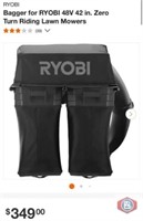 2 pcs; RYOBI Bagger for RYOBI 48V 42 in. Zero