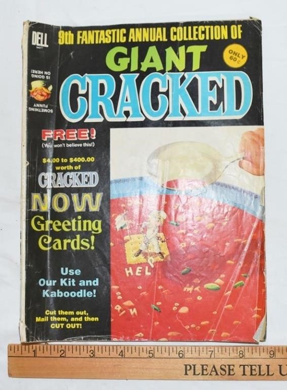 1973 GIANT CRACKED MAGAZINE - CONDITION AS SHOWN