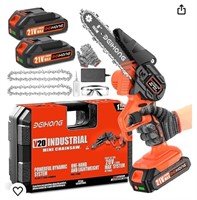 BEI & HONG Mini Chainsaw Cordless 6-Inch with 2