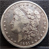 1891-O Morgan Silver Dollar - Coin