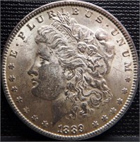 1889 Morgan Silver Dollar - Coin