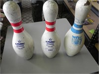 Vintage USBC & ABT Bowling Pins - lot of 3