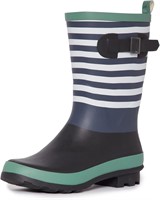 Laura Ashley Waterproof Boots, Size 8, Lt. Green