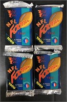 LOT OF (4) 1992 WILD CARD NFL FOOTBALL TRADING CAR