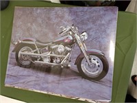 Three Harley Davidson Motorcycle Prints