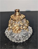 Vintage Filigree Perfume Bottle (No Stopper)