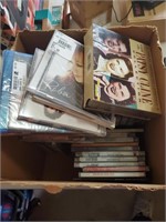Box Lot of CDs and DVDs