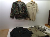 (4) Military or Military Style Shirts 7 Water Bag