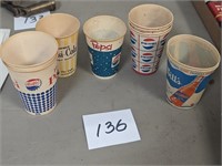 Lot of Vintage Pepsi and Nesbitts Wax Cups