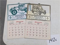 Pair of 1966 Somerset Auto Wreckers Calendars