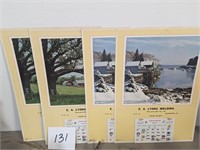 4 E.A. Lyons Welding Calendars - Rockwood