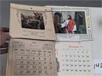 Pair of Vintage Rockwood, PA Calendars