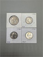 Bicentennial Coin Collection with 3- Quarters