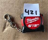 Milwaukee 6ft, Mini Tape Measure Keychain