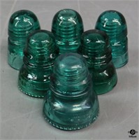 Glass Insulators / 6 pc