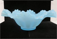 Fenton Charleton 10" Pastel  Blue Bride Bowlt