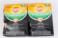 2PACK X10 OFF! DEEP WOODS INSECT REPELLENT