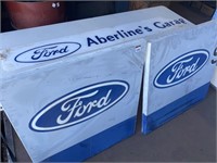 3 x Ford Dealership Signs (A/F). Metal and