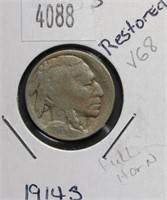 1914 S Buffalo Nickel VG8 Condition