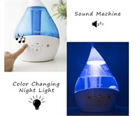 Crane 4-in-1 Drop Ultrasonic Cool Mist Humidifier,