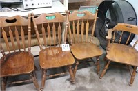 (4) Wooden Chairs(R1)