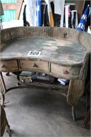 Vintage Wicker Vanity Table (Needs