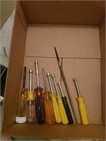 Socket set and screwdrivers