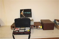 Large Lot of Cassette Tapes & Pioneer Tape Deck,