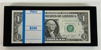 1974 $1 $100 RESIN BLOCK
