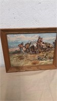 13”x16” Charles Russell framed picture