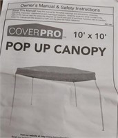 CoverPro 10ft x 10ft Pop Up Canopy