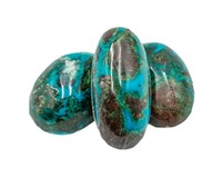 Lot of 3 Persian Turquoise Stones 39g