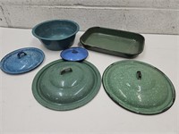 Green & Blue Granite Ware