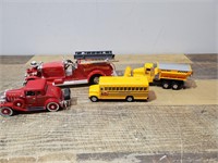 Fire Trucks, Snow Truck and a Bus