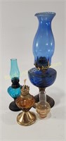 Various Sized VTG Oil Lamps