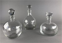 3 Crystal Decanters