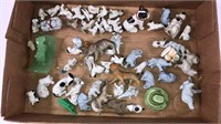 Box lot of small animals- some wades