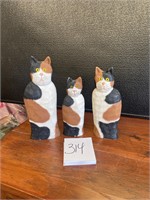 handmade hand painted cats home decorations