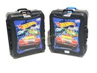 2 Hot Wheels Rolling Car Storage Containers