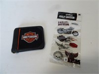 Harley Davidson Wallet & Stickers