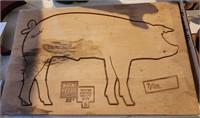 Wayne Feeds Pig Cutting Board