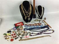 Costume jewelry- necklaces, watches- Swiss Made,
