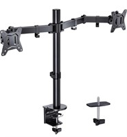 ERGEAR DUAL MONITOR DESK MOUNT, FULLY ADJUSTABLE